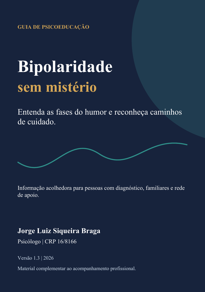 Capa original do ebook Bipolaridade sem mistério, de Jorge Luiz Siqueira Braga